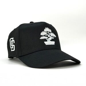 San Diego Bonsai - Black and White snapback Hat